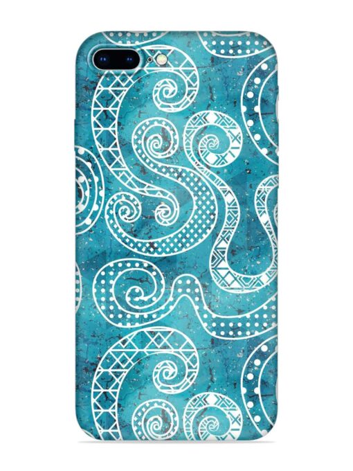 Vintage Curved Seamless Embossed Soft Silicone Case for Apple Iphone 8 Plus Zapvi