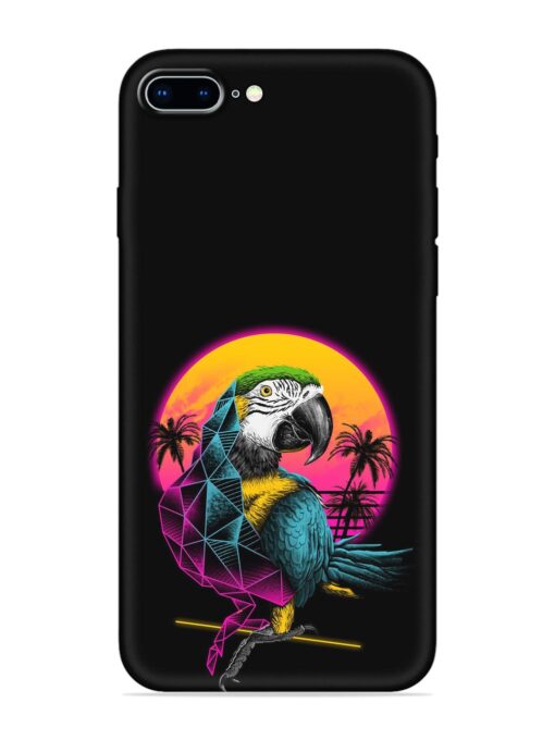 Rad Parrot Embossed Soft Silicone Case for Apple Iphone 8 Plus Zapvi