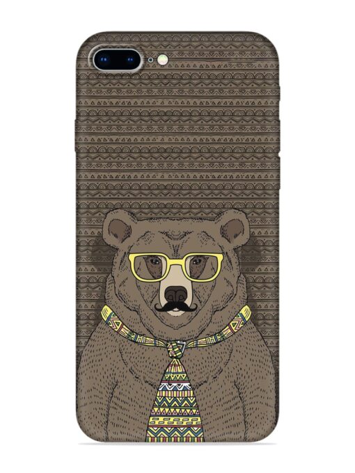 Grizzly Bear Embossed Soft Silicone Case for Apple Iphone 8 Plus Zapvi