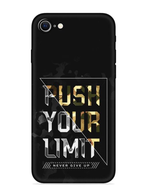 Push Your Limits Embossed Soft Silicone Case for Apple Iphone Se (2020) Zapvi