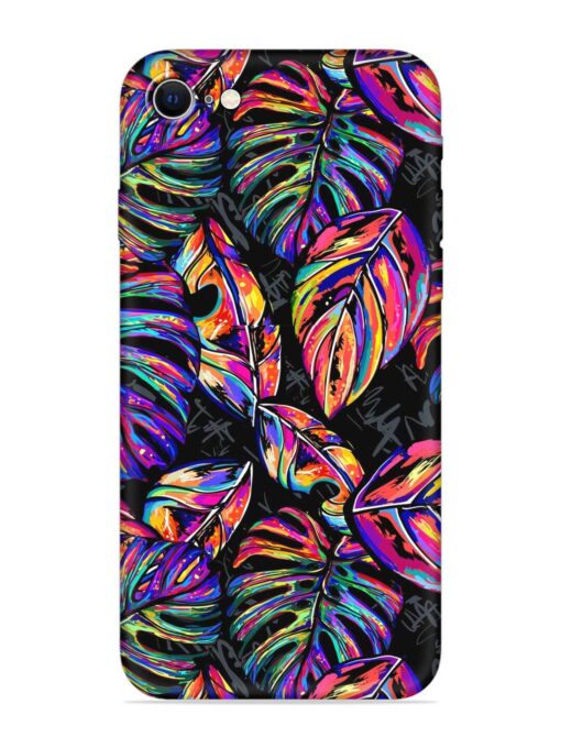 Tropical Seamless Vector Embossed Soft Silicone Case for Apple Iphone Se (2020) Zapvi