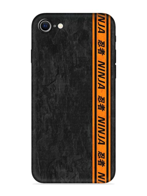 Ninja Srtips Embossed Soft Silicone Case for Apple Iphone Se (2020) Zapvi