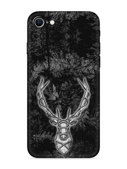 Ancient Deer Embossed Soft Silicone Case for Apple Iphone Se (2020) Zapvi