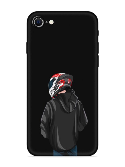 Motorcycle Rider Embossed Soft Silicone Case for Apple Iphone Se (2020) Zapvi