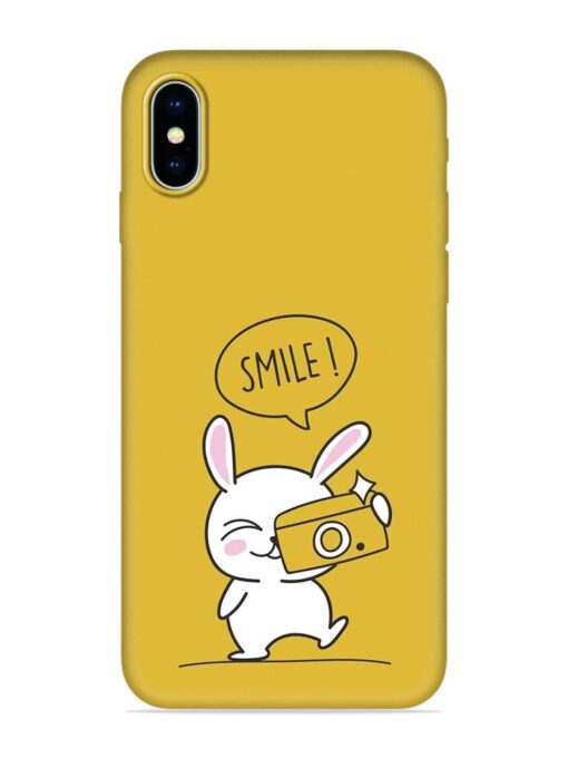 Hey Smile Please Embossed Soft Silicone Case for Apple Iphone X Zapvi