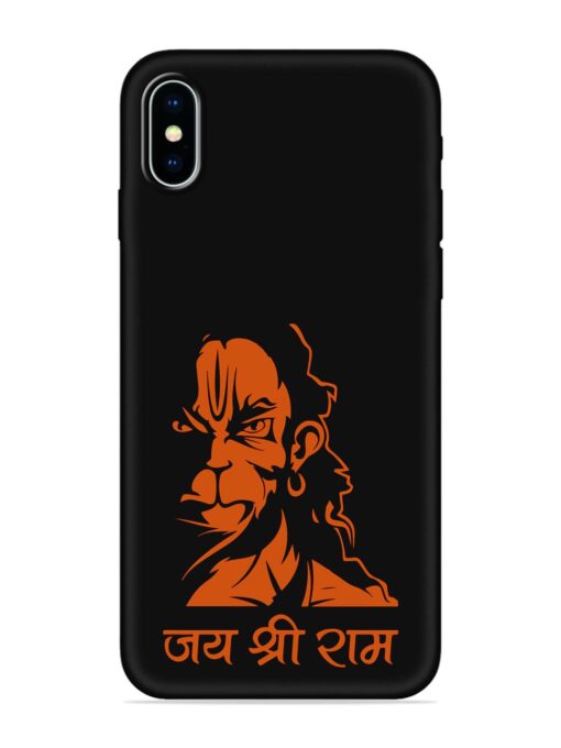 Angry Hanuman Embossed Soft Silicone Case for Apple Iphone X Zapvi