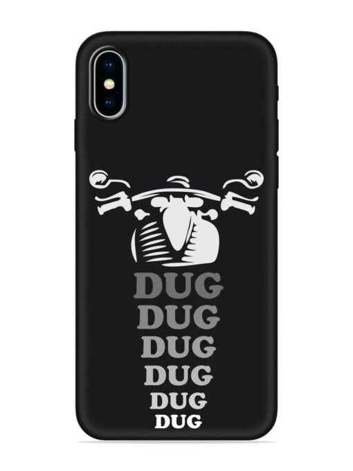 Dug Dug Dug Embossed Soft Silicone Case for Apple Iphone X Zapvi