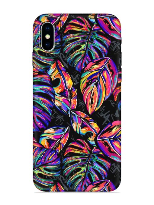 Tropical Seamless Vector Embossed Soft Silicone Case for Apple Iphone X Zapvi