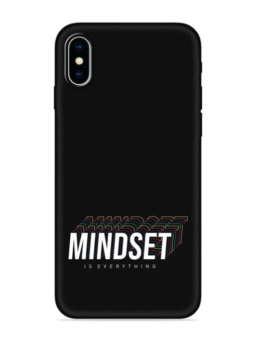 Mindset Everything Slogan Embossed Soft Silicone Case for Apple Iphone X Zapvi