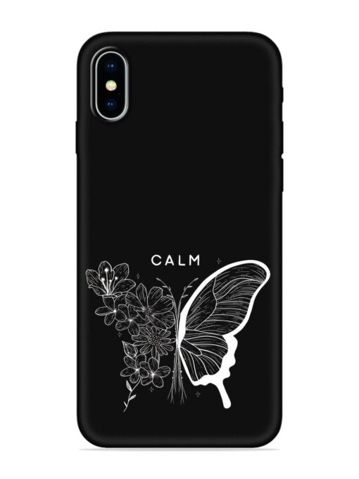 Calm Embossed Soft Silicone Case for Apple Iphone X Zapvi