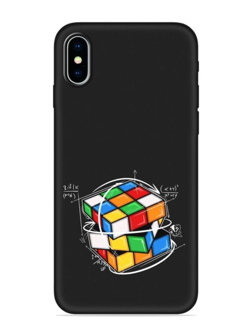 Cubik Vector Embossed Soft Silicone Case for Apple Iphone X Zapvi