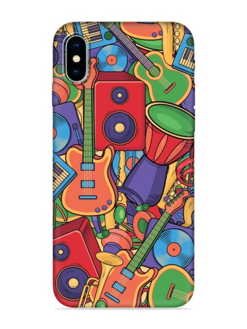 Colorful Music Art Embossed Soft Silicone Case for Apple Iphone X Zapvi