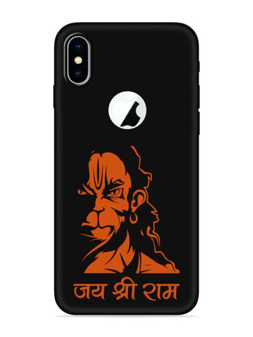 Angry Hanuman Embossed Soft Silicone Case for Apple Iphone X (Logo Cut) Zapvi