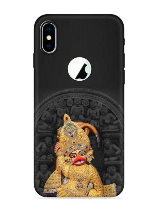 Indian Gold Hanuman Embossed Soft Silicone Case for Apple Iphone X (Logo Cut) Zapvi