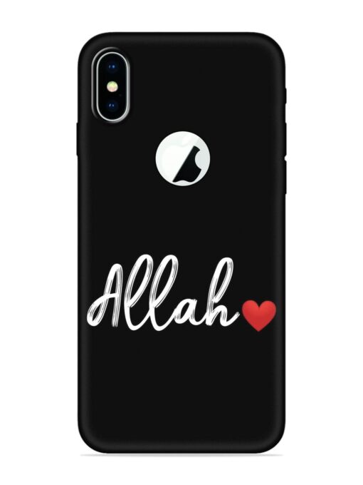 Allah Embossed Soft Silicone Case for Apple Iphone X (Logo Cut) Zapvi