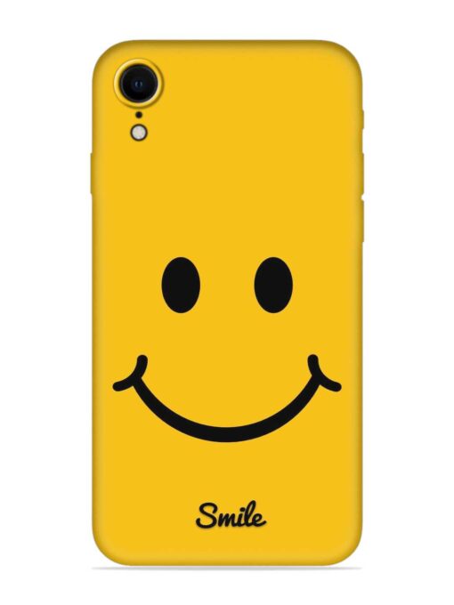 Yellow Smiley Embossed Soft Silicone Case for Apple Iphone Xr Zapvi