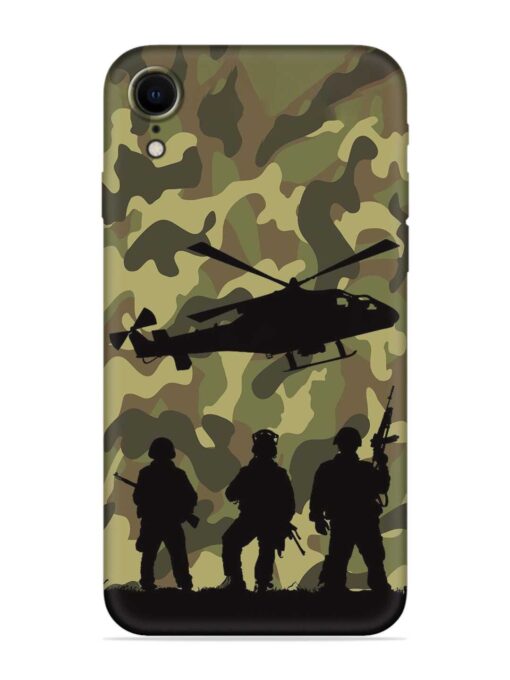 Army Heros Embossed Soft Silicone Case for Apple Iphone Xr Zapvi