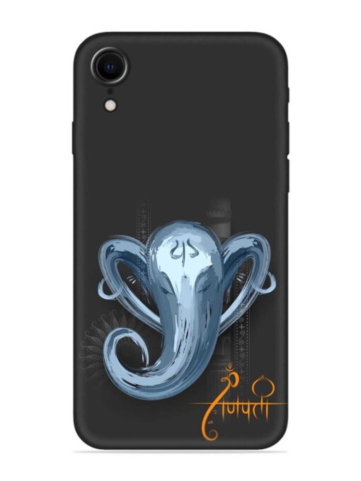 Illustration Lord Ganpati Embossed Soft Silicone Case for Apple Iphone Xr Zapvi