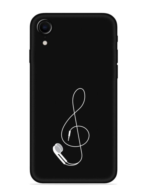 Music Earphone Vector Embossed Soft Silicone Case for Apple Iphone Xr Zapvi