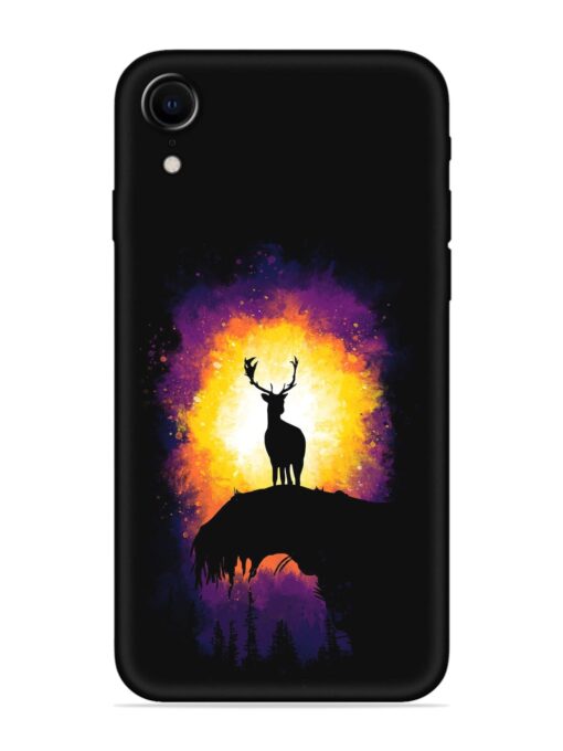 Elk Animal Art Embossed Soft Silicone Case for Apple Iphone Xr Zapvi