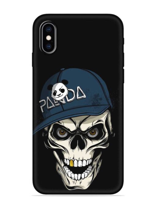 Panda Skull Embossed Soft Silicone Case for Apple Iphone Xs Max Zapvi