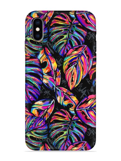 Tropical Seamless Vector Embossed Soft Silicone Case for Apple Iphone Xs Max Zapvi