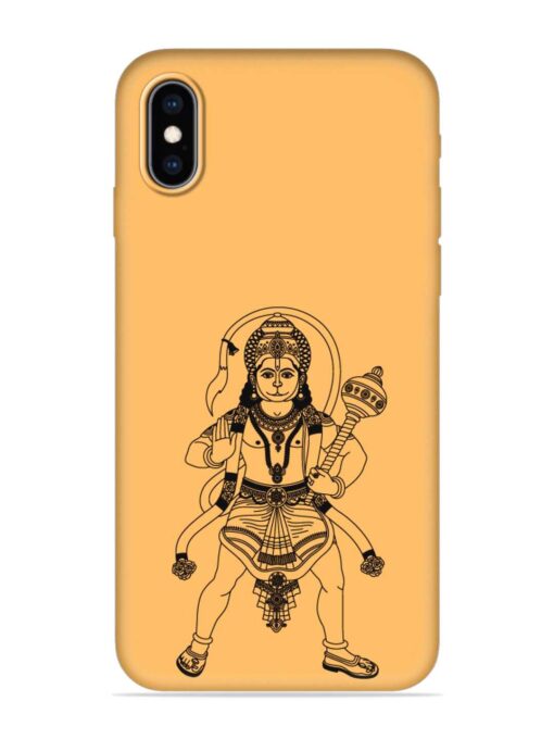 Indian God Hanuman Embossed Soft Silicone Case for Apple Iphone Xs Max Zapvi