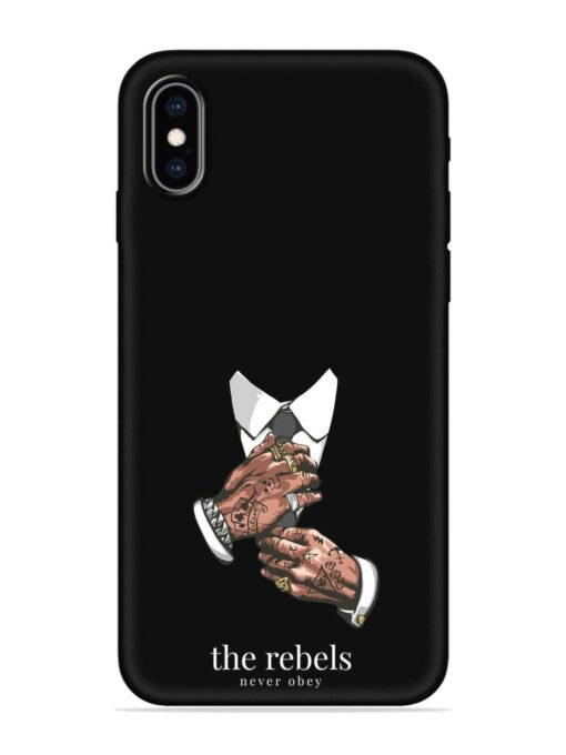 Rebels Slogan Man Embossed Soft Silicone Case for Apple Iphone Xs Max Zapvi