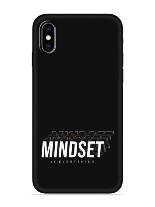 Mindset Everything Slogan Embossed Soft Silicone Case for Apple Iphone Xs Max Zapvi