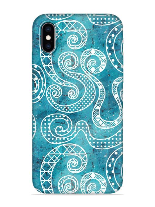 Vintage Curved Seamless Embossed Soft Silicone Case for Apple Iphone Xs Max Zapvi