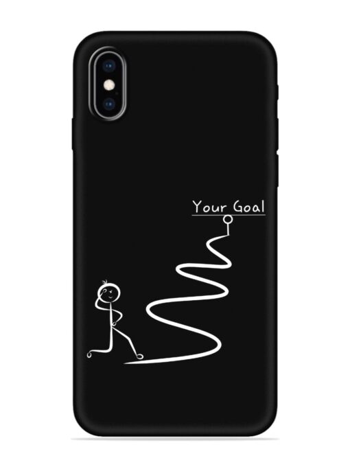 Your Goal Embossed Soft Silicone Case for Apple Iphone Xs Max Zapvi