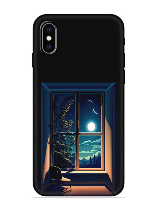 Night View At Window Embossed Soft Silicone Case for Apple Iphone Xs Max Zapvi