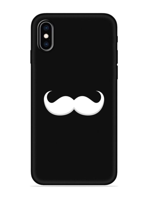 Mustache Vector Embossed Soft Silicone Case for Apple Iphone Xs Max Zapvi