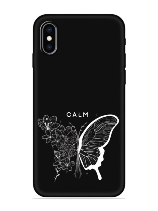 Calm Embossed Soft Silicone Case for Apple Iphone Xs Max Zapvi