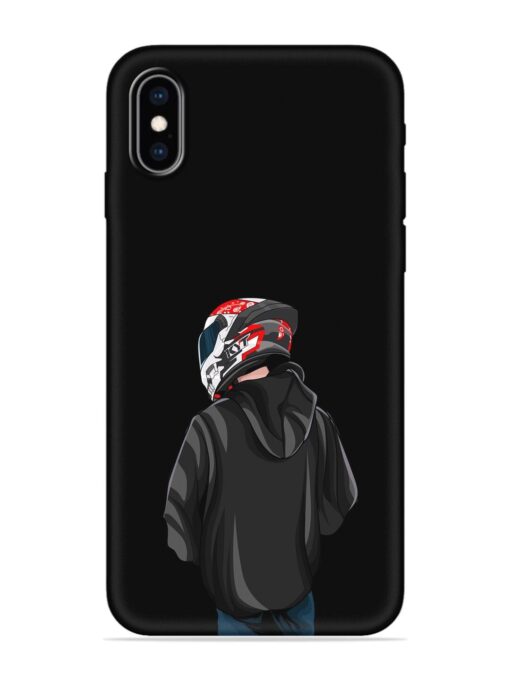 Motorcycle Rider Embossed Soft Silicone Case for Apple Iphone Xs Max Zapvi