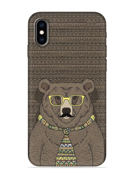 Grizzly Bear Embossed Soft Silicone Case for Apple Iphone Xs Max Zapvi