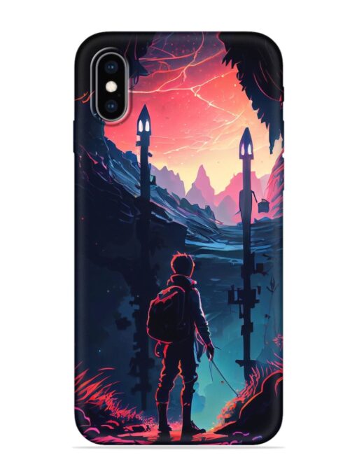 Cgs Artwork Embossed Soft Silicone Case for Apple Iphone Xs Max Zapvi