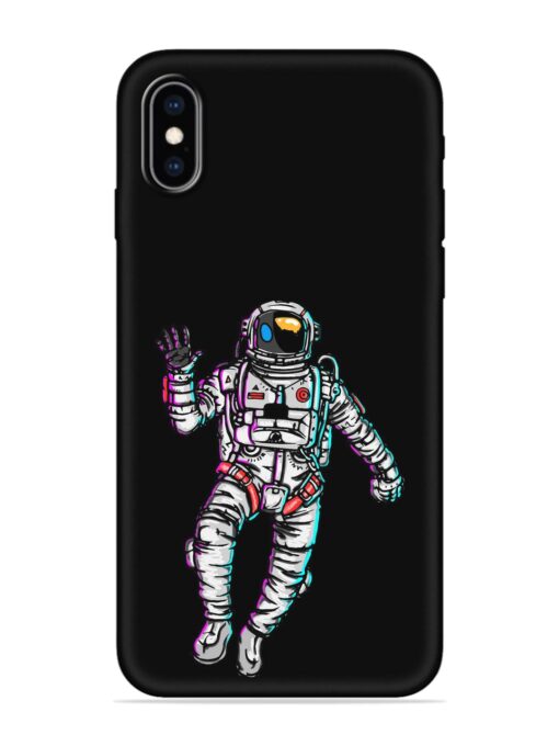 Spaceman Embossed Soft Silicone Case for Apple Iphone Xs Max Zapvi