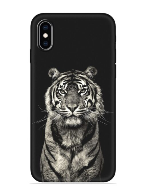 Tiger Art Embossed Soft Silicone Case for Apple Iphone Xs Max Zapvi