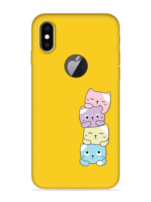 Cartoon Anime Embossed Soft Silicone Case for Apple Iphone Xs Max (Logo Cut) Zapvi