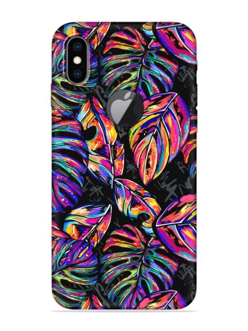 Tropical Seamless Vector Embossed Soft Silicone Case for Apple Iphone Xs Max (Logo Cut) Zapvi