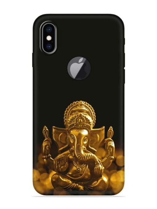 Lord Ganesha Indian Festival Embossed Soft Silicone Case for Apple Iphone Xs Max (Logo Cut) Zapvi