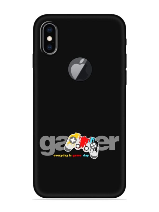 Gamer Everyday Game Embossed Soft Silicone Case for Apple Iphone Xs Max (Logo Cut) Zapvi