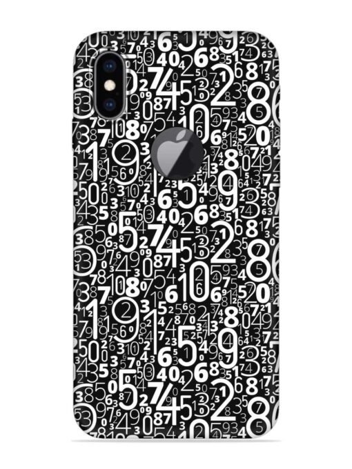 Many Numbers Different Embossed Soft Silicone Case for Apple Iphone Xs Max (Logo Cut) Zapvi