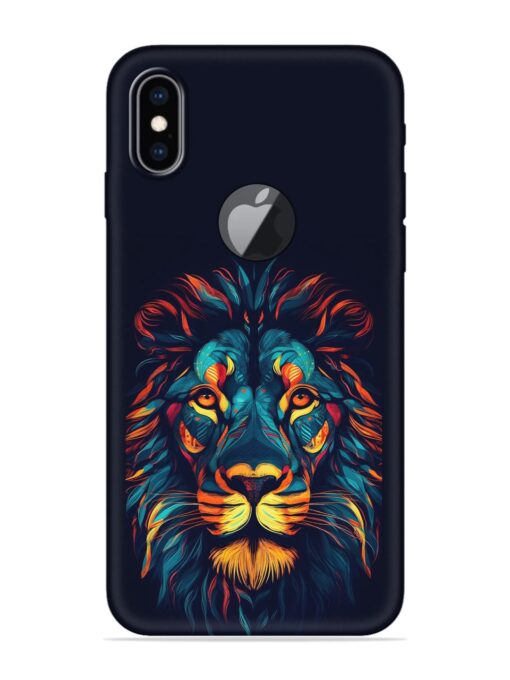 Colorful Lion Embossed Soft Silicone Case for Apple Iphone Xs Max (Logo Cut) Zapvi