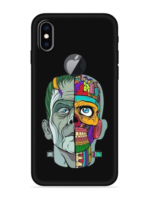 Men Vs Skull Embossed Soft Silicone Case for Apple Iphone Xs Max (Logo Cut) Zapvi