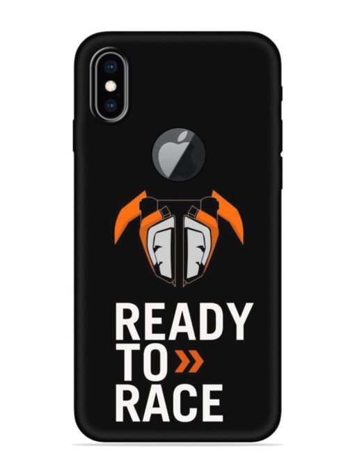 Ready To Race Embossed Soft Silicone Case for Apple Iphone Xs Max (Logo Cut) Zapvi