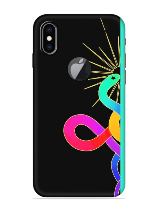 Art Geometric Abstraction Embossed Soft Silicone Case for Apple Iphone Xs Max (Logo Cut) Zapvi