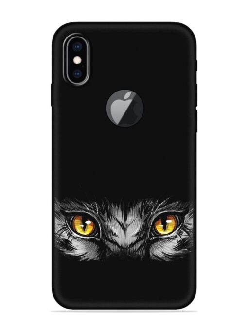 Scary Eye Embossed Soft Silicone Case for Apple Iphone Xs Max (Logo Cut) Zapvi