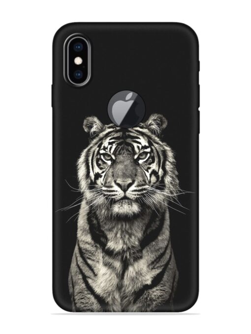 Tiger Art Embossed Soft Silicone Case for Apple Iphone Xs Max (Logo Cut) Zapvi